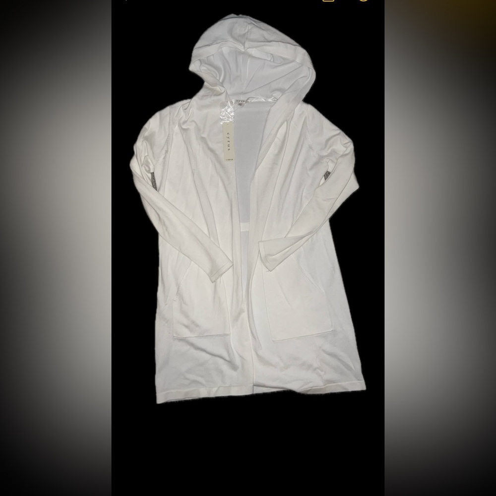 hooded cardigan